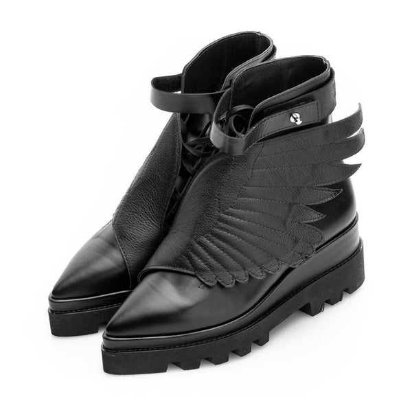 Wings Black Boots